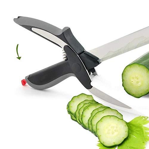 Stainless Steel 4 In 1 Clever Cutter Black