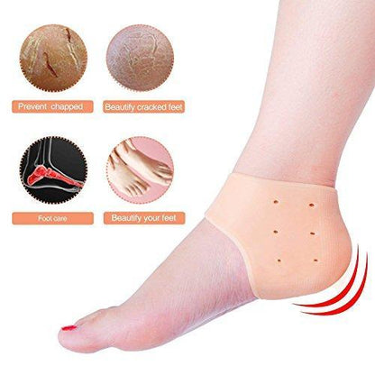 Moisturizing Skin Softening Silicone Gel For Dry Cracked Heel Repair (Multicolour)