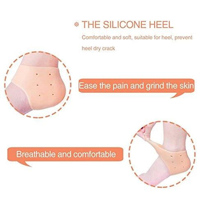 Moisturizing Skin Softening Silicone Gel For Dry Cracked Heel Repair (Multicolour)