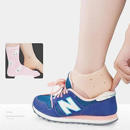 Moisturizing Skin Softening Silicone Gel For Dry Cracked Heel Repair (Multicolour)