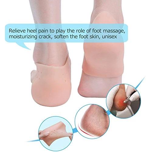 Moisturizing Skin Softening Silicone Gel For Dry Cracked Heel Repair (Multicolour)