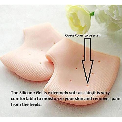 Moisturizing Skin Softening Silicone Gel For Dry Cracked Heel Repair (Multicolour)