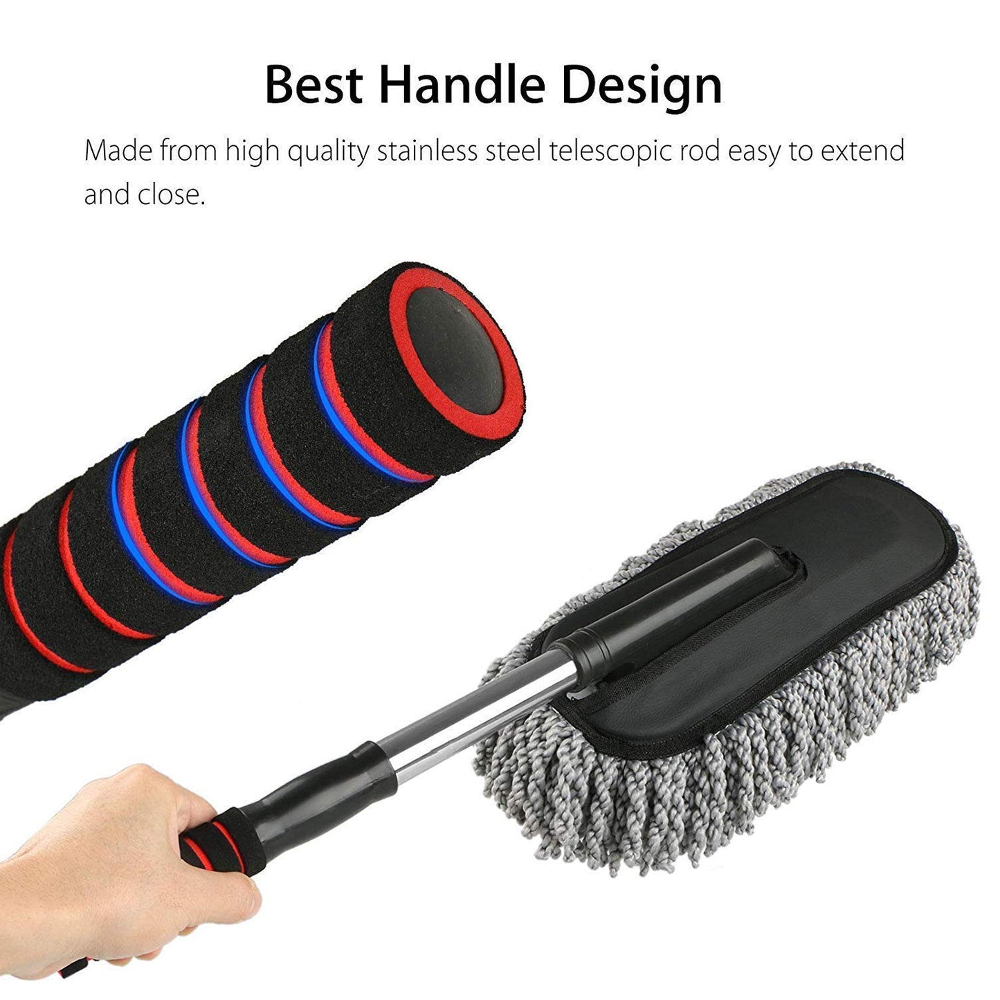 Multipurpose Microfiber Wash Brush Vehicle Interior And Exterior Cleaning Kit With For Car Or Home