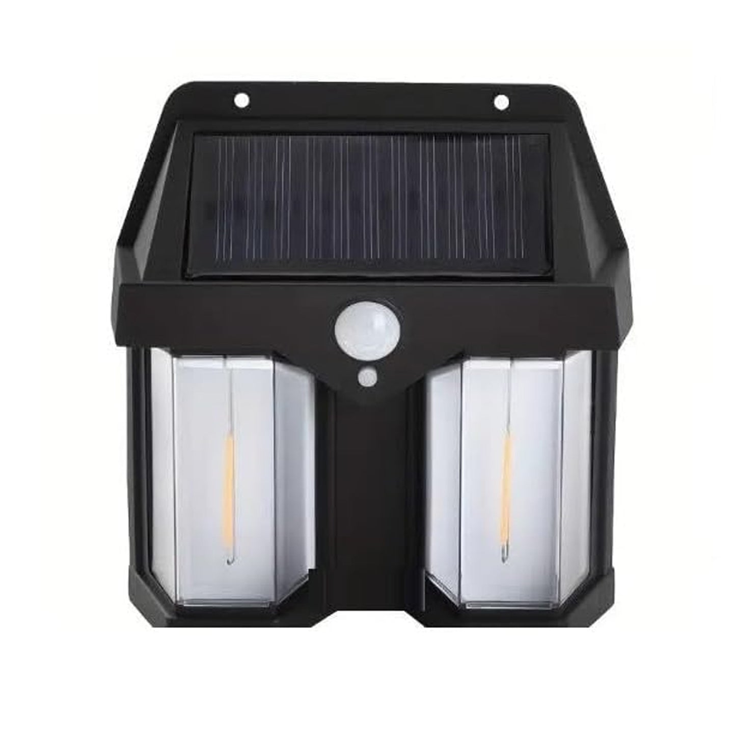 Solar Wall Lamp Outdoor Waterproof High Quality Lamp Induction Garden Lamp Garden Villa Night Lamp Double Lamp Light (1 Pc)