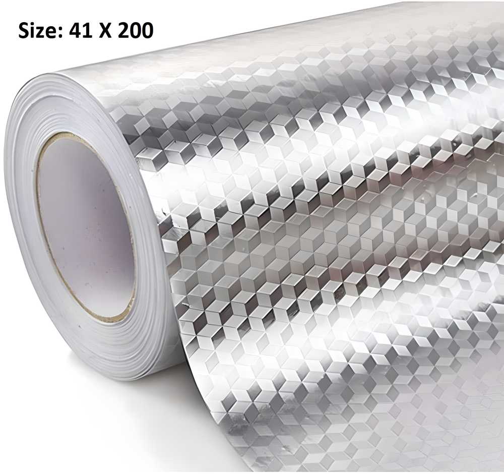 Kitchen Foil Sticker - Kitchen Backsplash Aluminum Foil Sticker ( 2 Meter, 2 Roll)