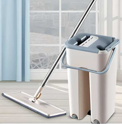 Multipurpose Floor Cleaning Mop With Bucket (2 Mop Refills included)