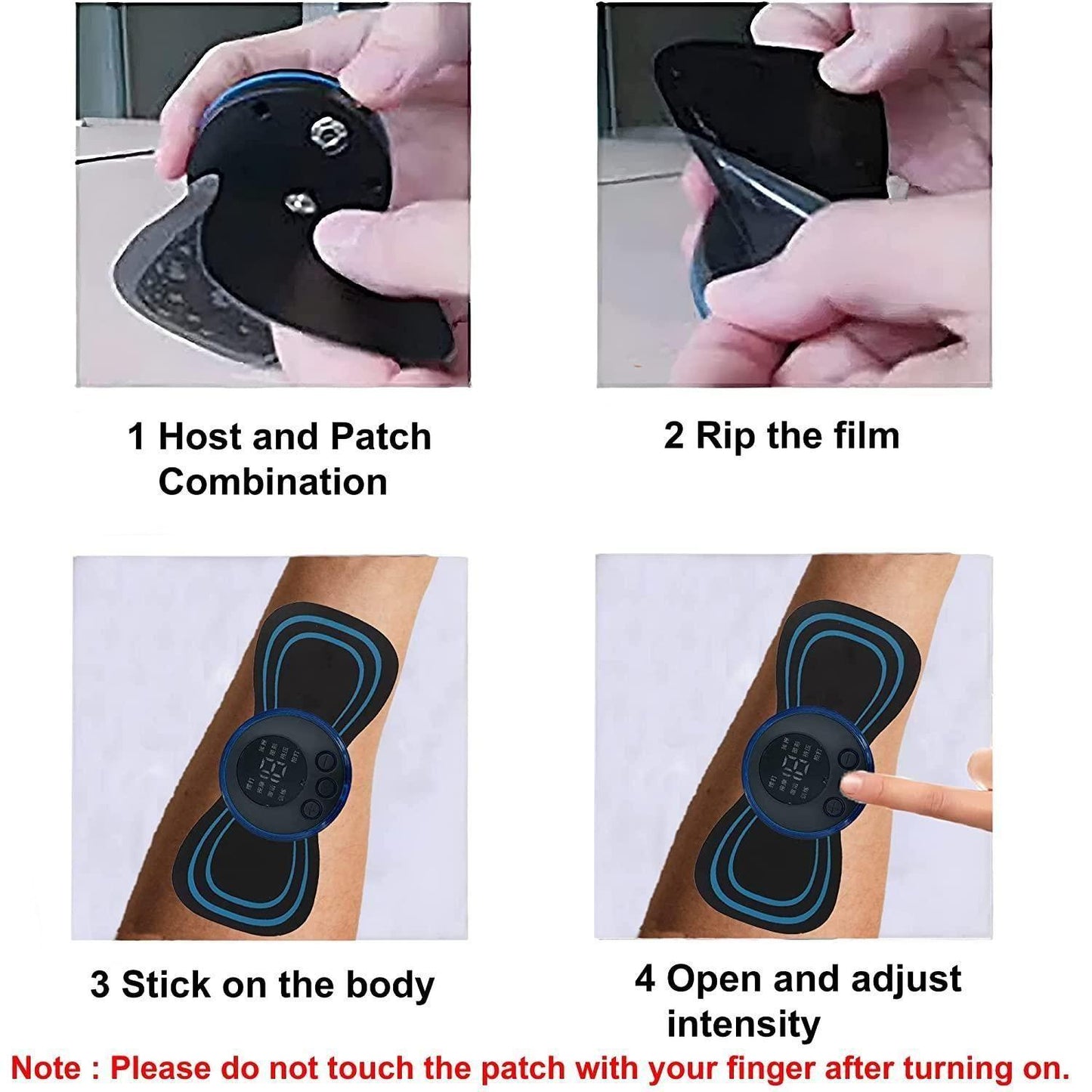 Rechargeable Mini Electric Massager Patch