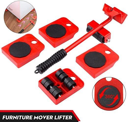 Heavy Duty Furniture Lifter Mover Tool Set with Wheel Pads (upto 100 KGs per slider)