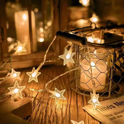 16 LED Star Fairy Lights Waterproof Indoor Outdoor for Home Decoration