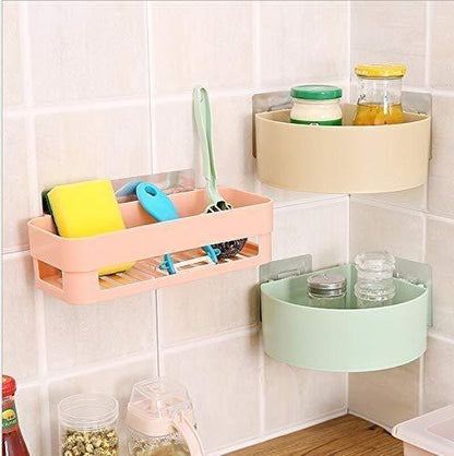 Triangle Wall Mount Storage Basket  Combo Pack (Number of Shelves - 5)