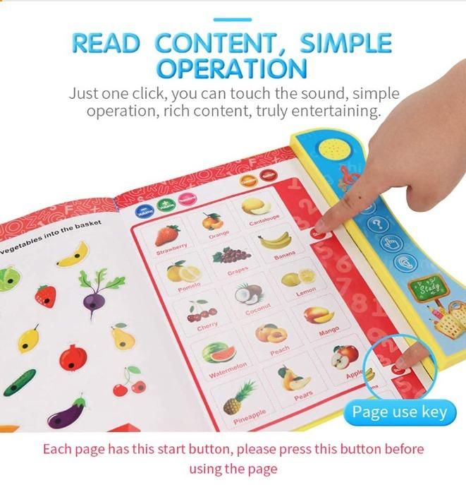 Phonetic Educational ABC 123 Learning Book with Sound