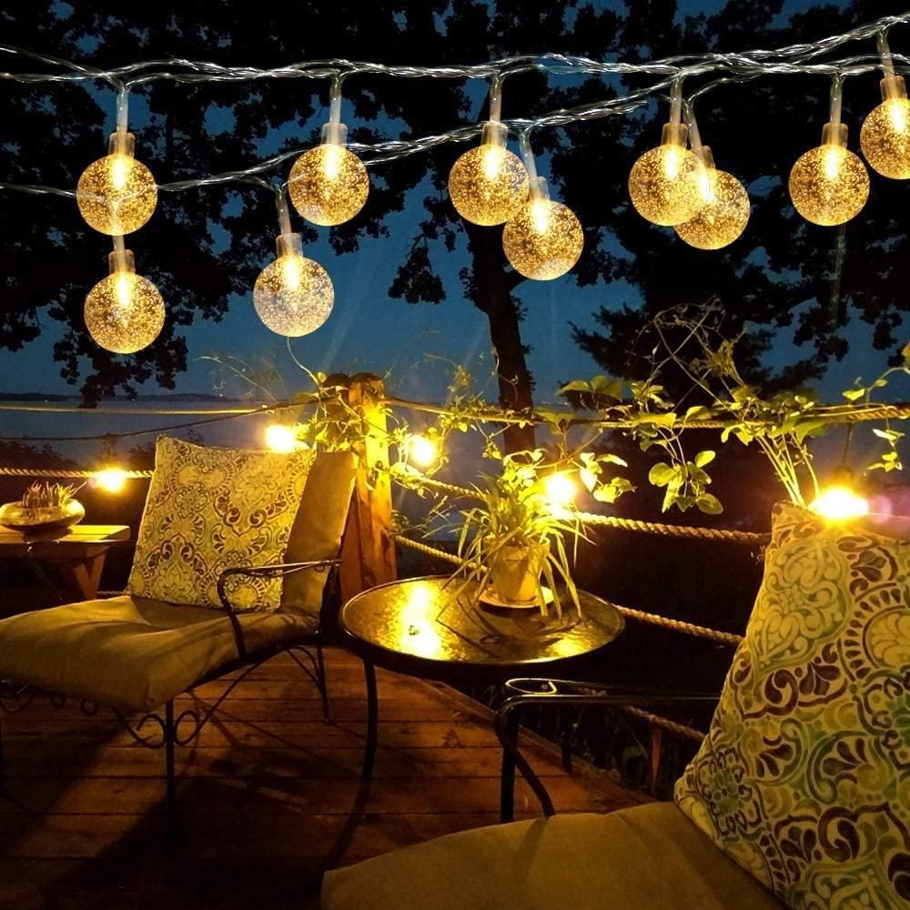 New 16 LED Crystal Balls String Light