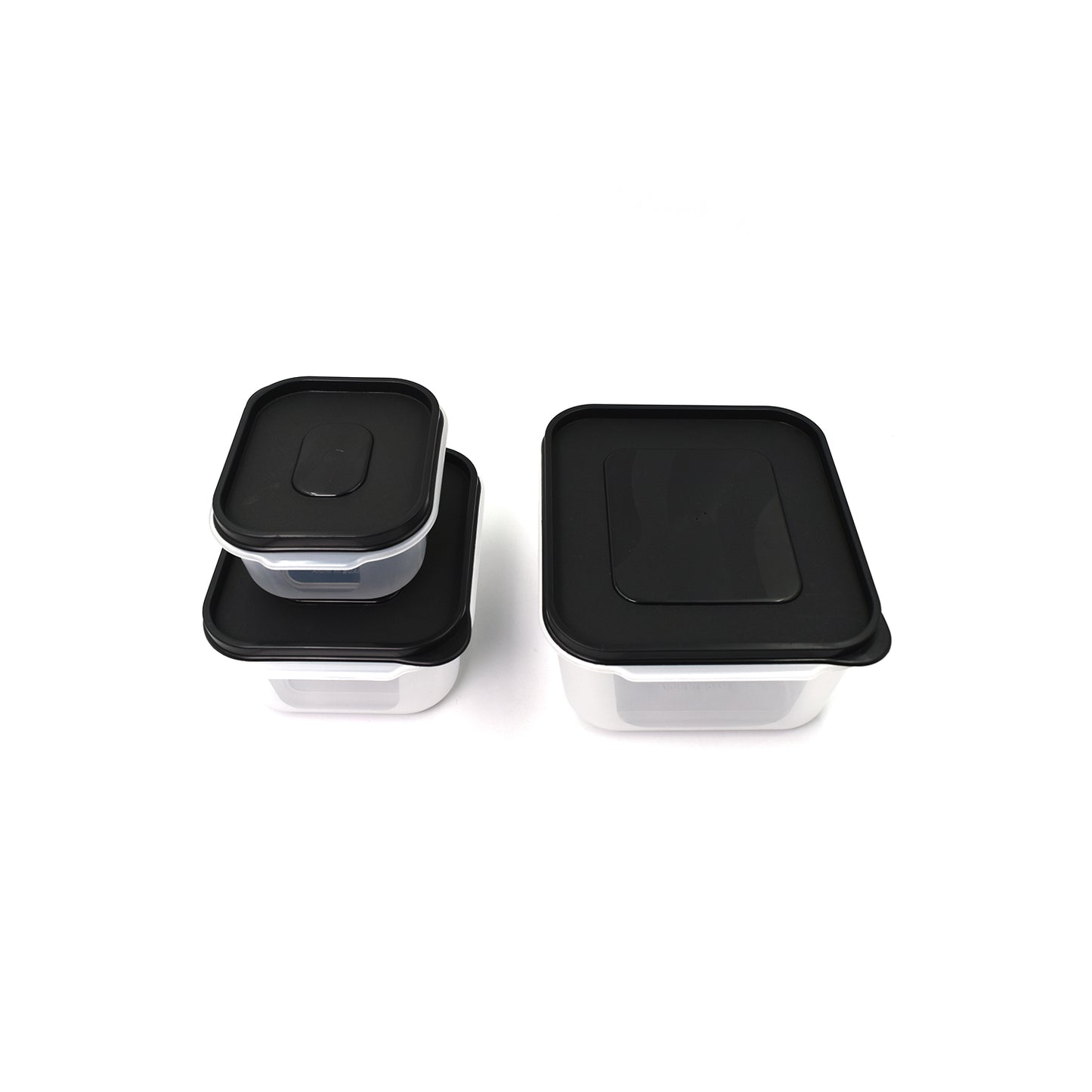 Square Shape Food Grocery Storage Container (3 Pcs)