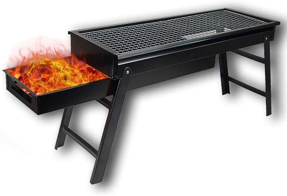 Folding Portable Barbeque Bbq Grill Set For Outdoor And Home