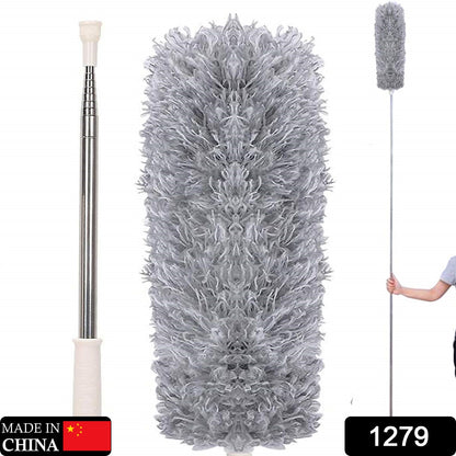 Microfiber Duster For Cleaning Telescoping Feather Duster With 100 Inches Extendable Handle Pole