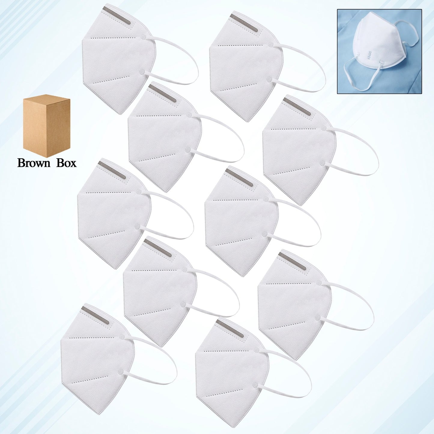 N95 Anti Pollution Virus Face Mask (10 Pcs Set)