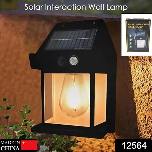 Solar Wall Lights  Lamp/Lantern With 3 Modes  Exterior Lighting With Clear Panel (1 Pc )