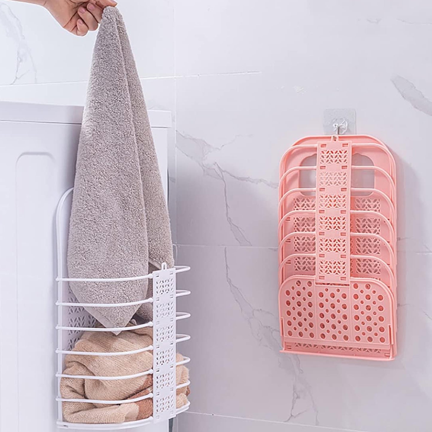 Laundry Basket Clothes Wall Hanger (1 Pc)