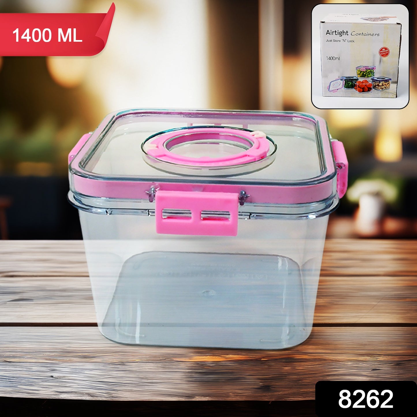 Food Storage Container - Fruit Box Container With Lid (1400 Ml)