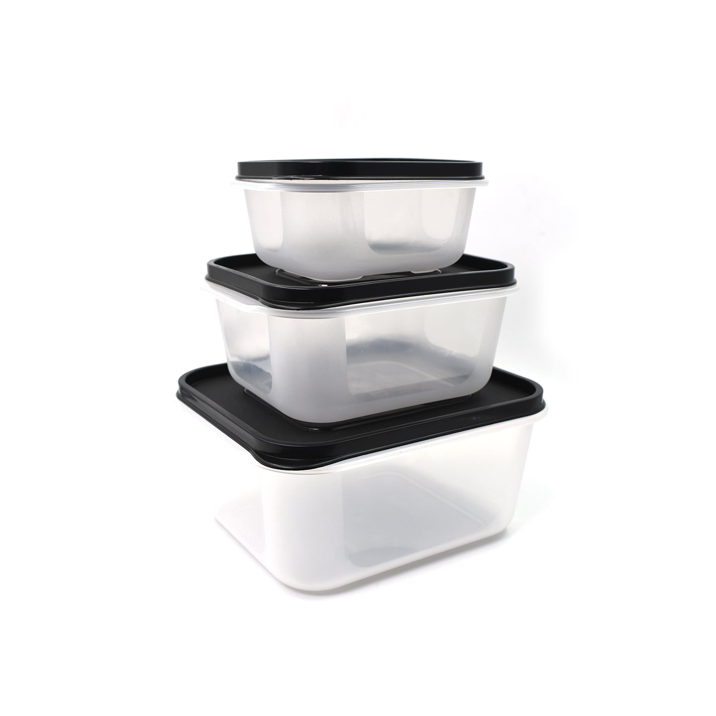 Square Shape Food Grocery Storage Container (3 Pcs)